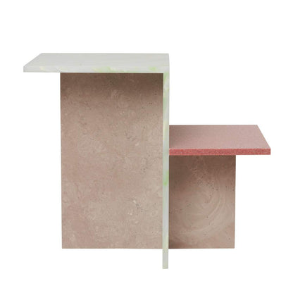 Table basse Distinct Side Ø 59,5 de Trine Andersen - Ferm Living-Vert et Rose-The Woods Gallery