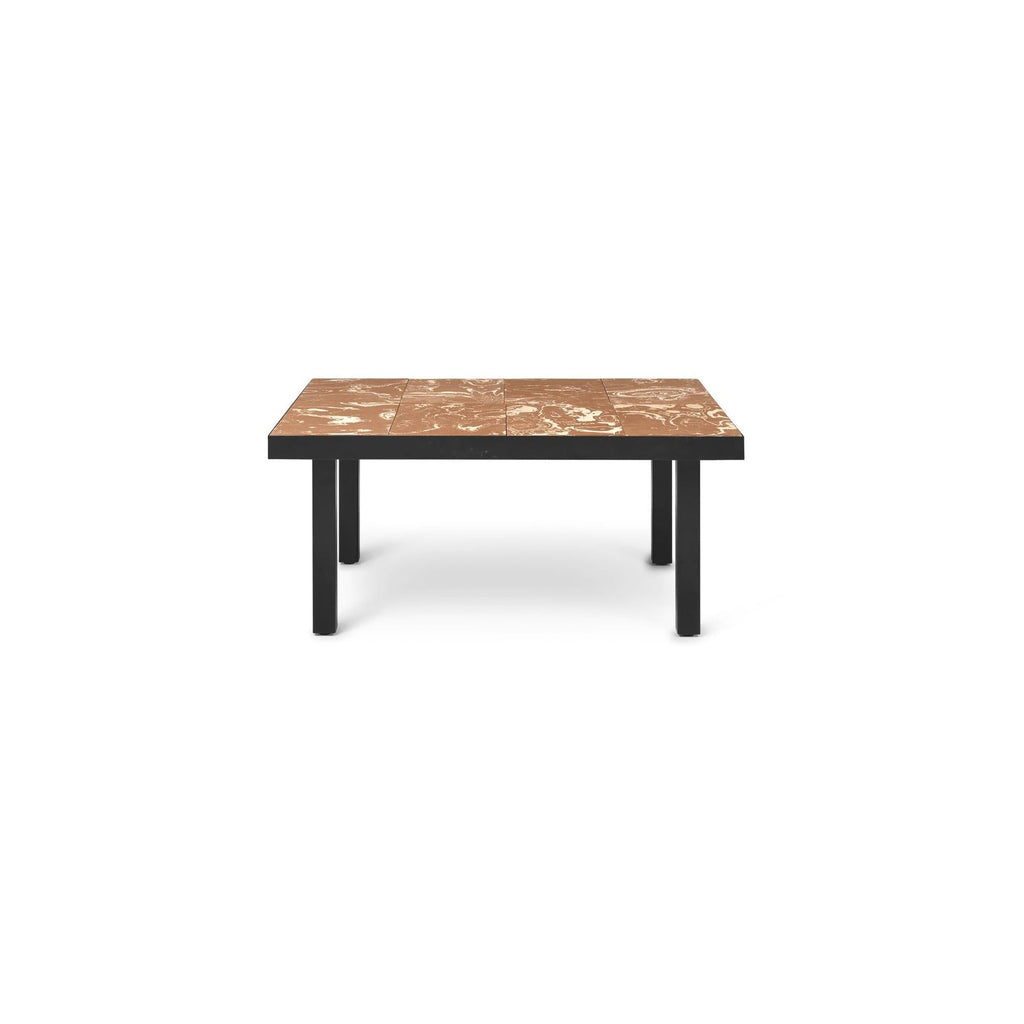 Table basse Flod L 81,1 - Ferm Living-Terracotta / Black-The Woods Gallery