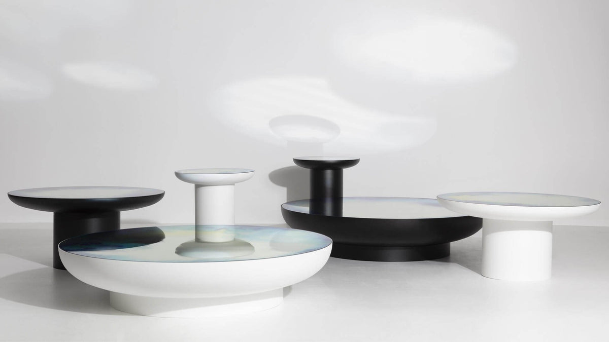 Table basse Francis Extra-Large de Constance Guisset Ø 45 - Petite Friture-Noir-The Woods Gallery