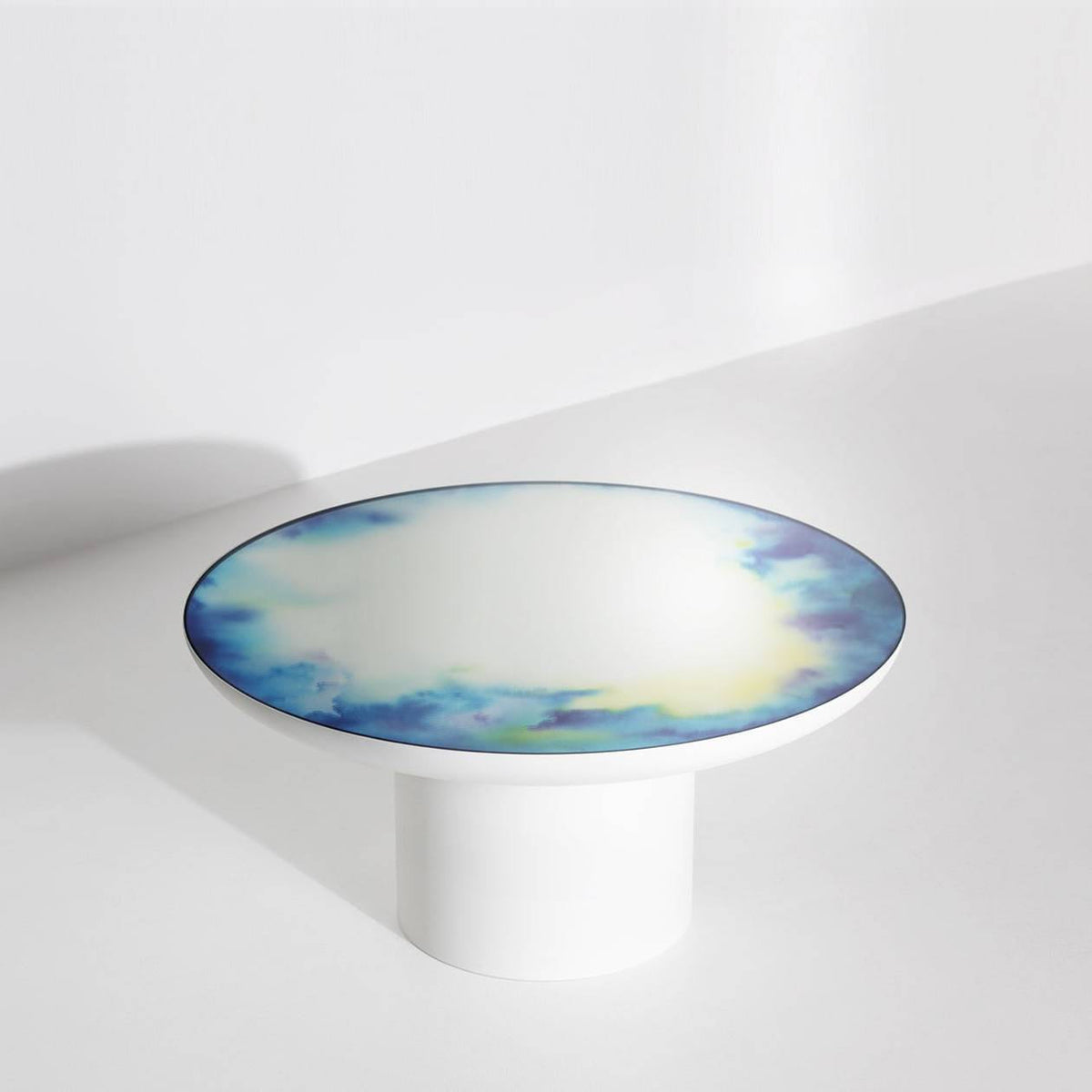 Table basse Francis Large de Constance Guisset Ø 75 - Petite Friture-Blanc-The Woods Gallery
