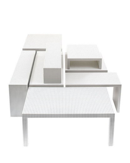 Table basse Quaderna 656 de Superstudio - L 90 cm - Zanotta-The Woods Gallery