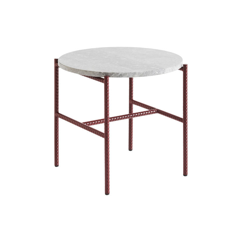 Table basse Rebar Pierre Rouge Ø 45 Gris - Marbre - HAY-The Woods Gallery