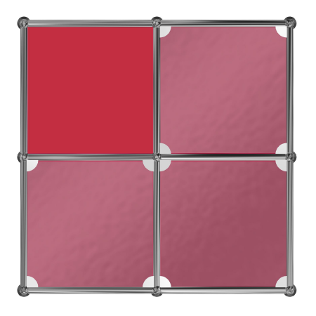 USM Haller ハラ－ D500 メタルボックス 色：ルビーレッド（２） ◇USM Haller System◇ USMハラーシステム 2列8段 キャビネット