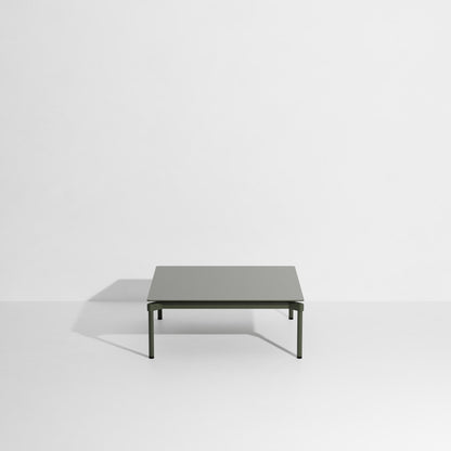 Table basse carrée Fromme de Tom Chung - Petite Friture-Vert bouteille-The Woods Gallery