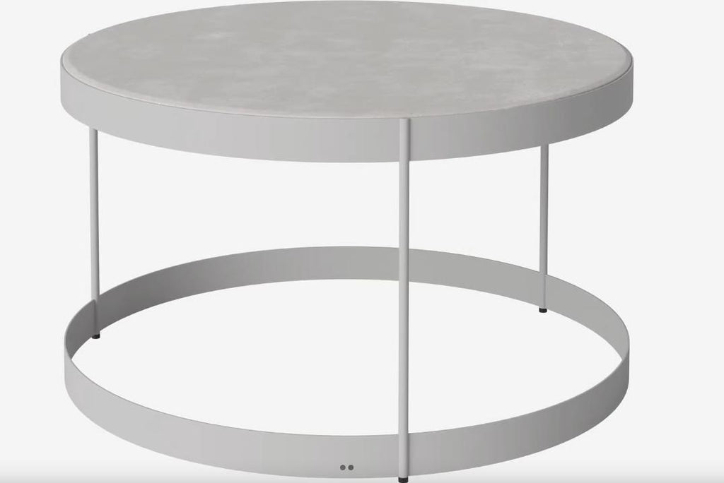 Table basse d'extérieur Drum Ø 40 - Bolia-Gris-Ø 40 X H 45 cm-The Woods Gallery