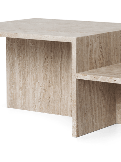 Table basse distinct en travertin - Ferm Living-The Woods Gallery