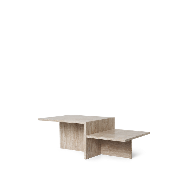 Table basse distinct en travertin - Ferm Living-The Woods Gallery