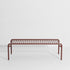 Table basse longue Week-End de Studio Brichet-Ziegler - Petite Friture-Rouge-Brun-The Woods Gallery