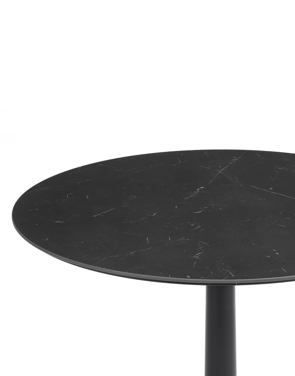 Table bistrot Multiplo Ronde de Antonio Citterio - Kartell-Marbre blanc-The Woods Gallery