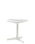 Table bistrot Multiplo Ronde de Antonio Citterio - Kartell-Marbre blanc-The Woods Gallery