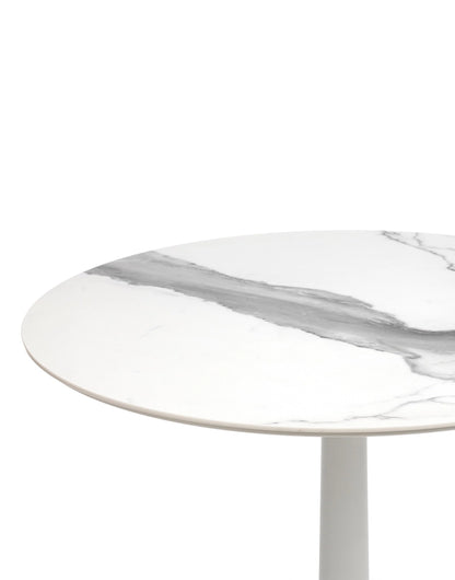 Table bistrot Multiplo Ronde de Antonio Citterio - Kartell-Marbre blanc-The Woods Gallery