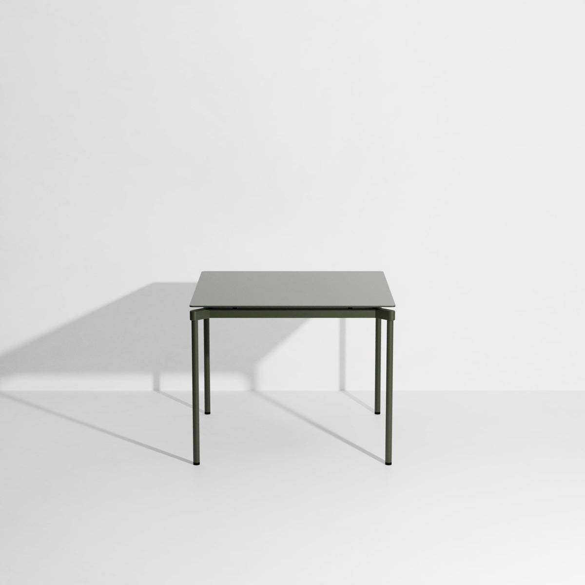 Table carrée Fromme de Tom Chung - Petite Friture-Vert bouteille-The Woods Gallery