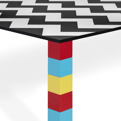 Table carrée Pierre par George J. Sowden L 150 cm - Memphis Milano-The Woods Gallery