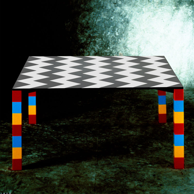 Table carrée Pierre par George J. Sowden L 150 cm - Memphis Milano-The Woods Gallery