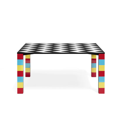 Table carrée Pierre par George J. Sowden L 150 cm - Memphis Milano-The Woods Gallery