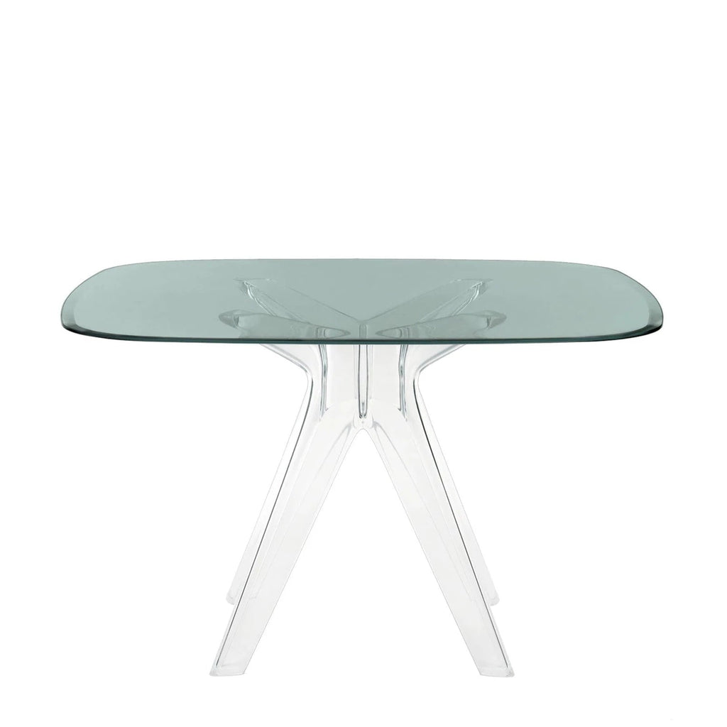 Table carrée Sir Gio de Philippe Starck Ø 120 - Kartell-Bronze-Transparent-The Woods Gallery