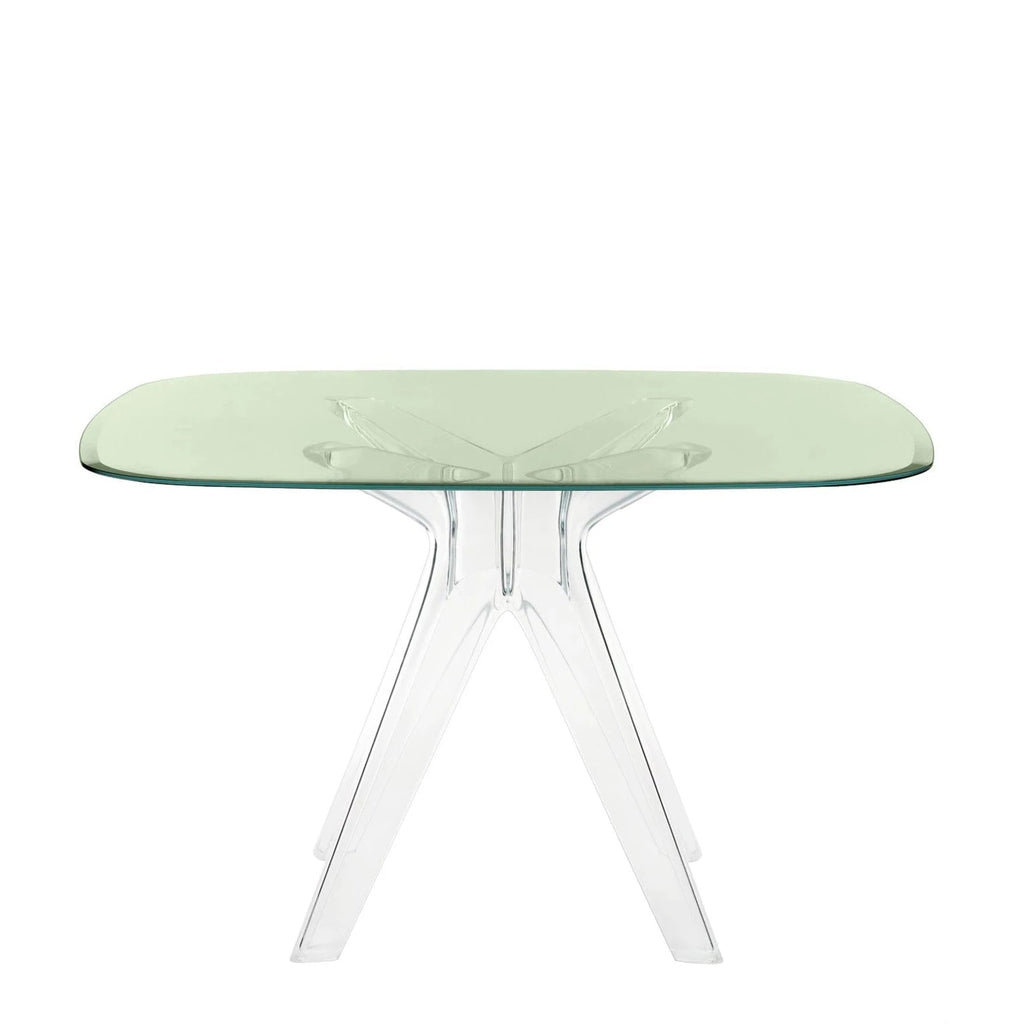 Table carrée Sir Gio de Philippe Starck Ø 120 - Kartell-Bronze-Transparent-The Woods Gallery
