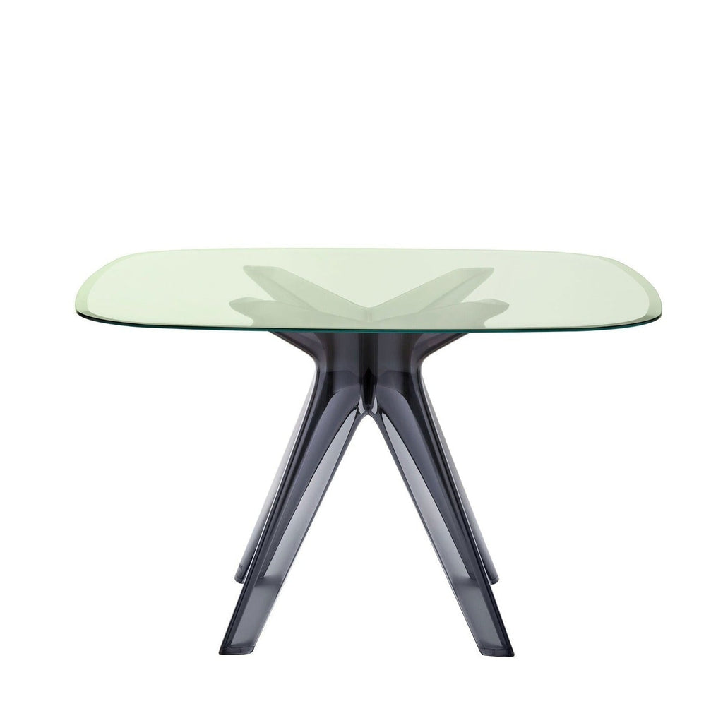 Table carrée Sir Gio de Philippe Starck Ø 120 - Kartell-Bronze-Transparent-The Woods Gallery