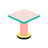 Table carrée Super Lounge Table bois multicolore de Hello Again - Seletti-Grilles rouge-The Woods Gallery