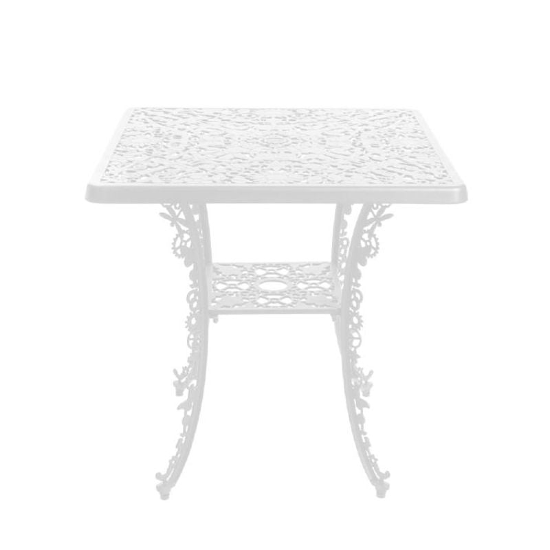 Table carrée en aluminium de Studio Job L 70 - Seletti-Blanc-The Woods Gallery