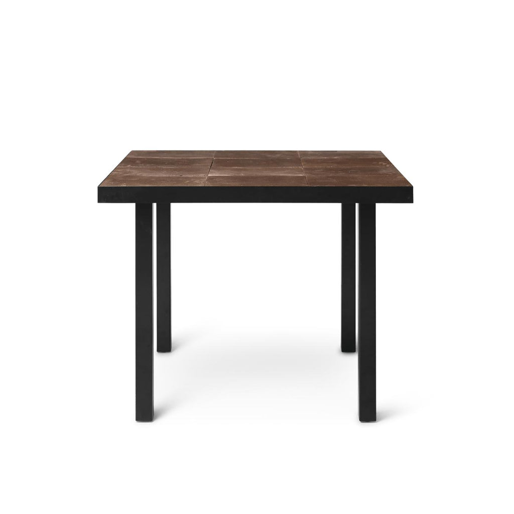 Table coffee table Flod L 91 - Ferm Living-Terracotta / Black-The Woods Gallery
