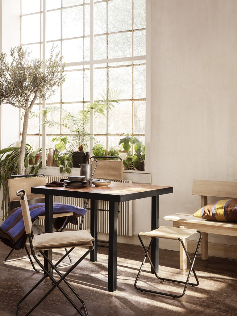Table coffee table Flod L 91 - Ferm Living-Terracotta / Black-The Woods Gallery
