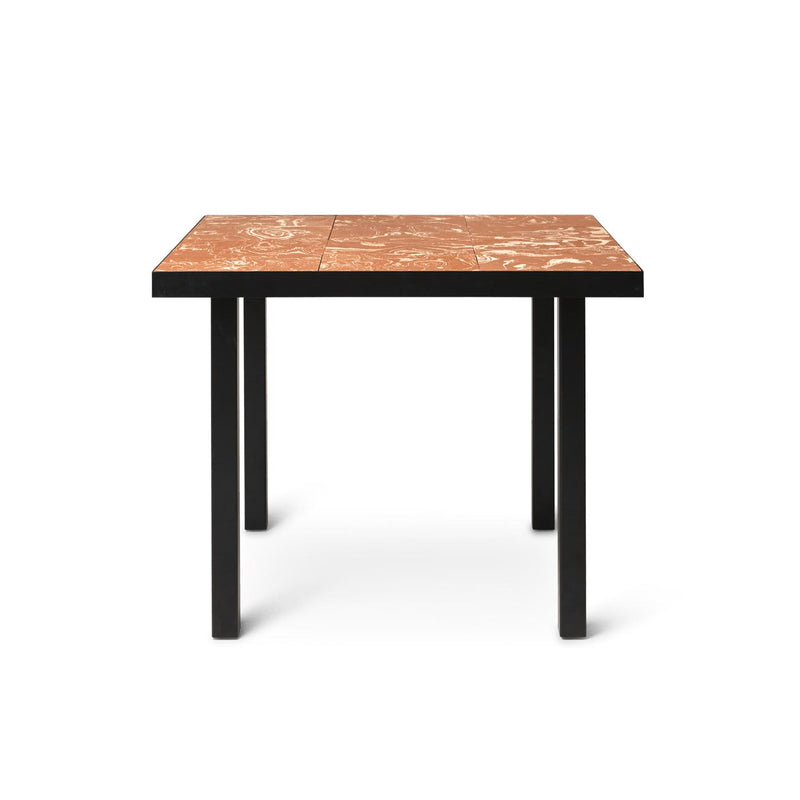 Table coffee table Flod L 91 de Trine Andersen - Ferm Living-Terracotta / Black-The Woods Gallery