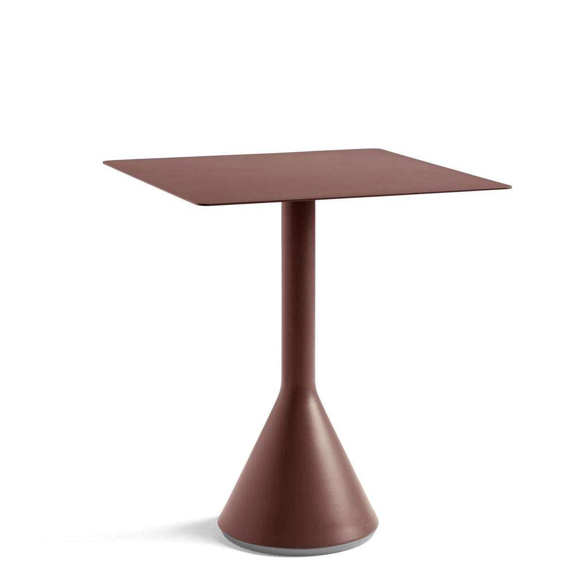 Table conique Palissade carrée Ø 65 - Hay-Rouge fer-The Woods Gallery