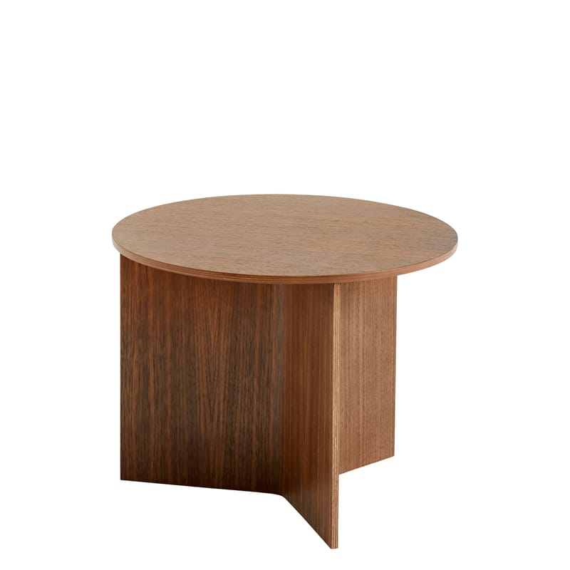 Table d'appoint Slit Bois Ø 45 cm - Hay-Noyer-The Woods Gallery