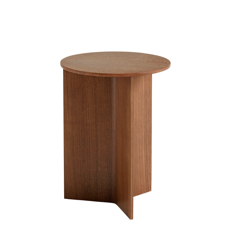 Table d'appoint Slit Haute Ø 35 cm - Hay-Noyer-The Woods Gallery