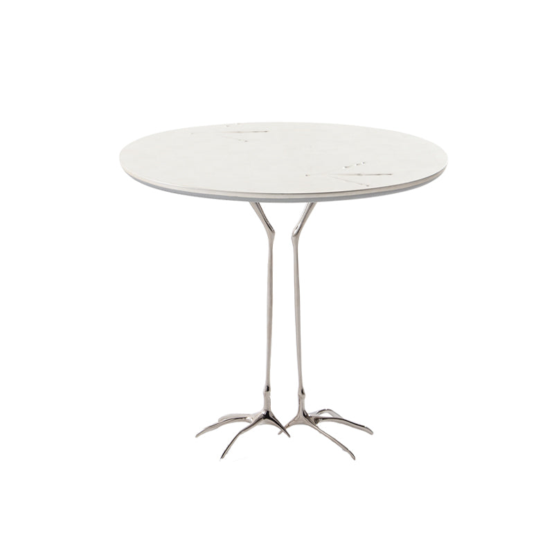 Table d'appoint Traccia L 68 cm de Meret Oppenheim - Cassina-Or Blanc-The Woods Gallery