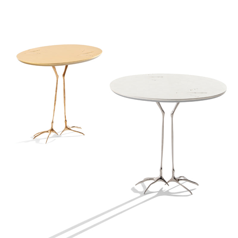 Table d'appoint Traccia L 68 cm de Meret Oppenheim - Cassina-Or Jaune-The Woods Gallery