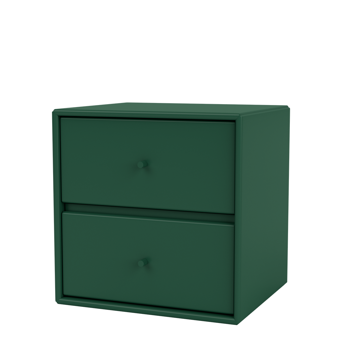 Table de chevet Drift par Peter J. Lassen, laque 136 Pine, suspendu au mur, packshot Montana