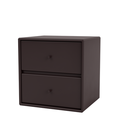 Table de chevet Drift par Peter J. Lassen, laque 160 Balsamic, suspendu au mur, packshot Montana