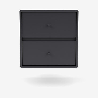 Table de chevet Drift par Peter J. Lassen - Montana-04 Anthracite-Avec rail de suspension-The Woods Gallery
