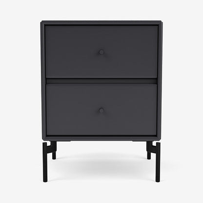 Table de chevet Drift par Peter J. Lassen - Montana-04 Anthracite-Pieds 12.6cm-The Woods Gallery