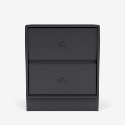 Table de chevet Drift par Peter J. Lassen - Montana-04 Anthracite-Plinthe h 7cm-The Woods Gallery