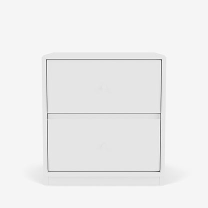 Table de chevet Drift par Peter J. Lassen - Montana-101 New White-Plinthe h 3cm-The Woods Gallery