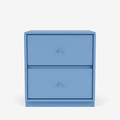 Table de chevet Drift par Peter J. Lassen - Montana-154 Azure-Plinthe h 3cm-The Woods Gallery