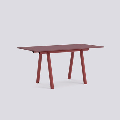 Table de travail Boa - Hay-H 105 x l 110 x L 220-Plateau en bois-Burgundy-The Woods Gallery
