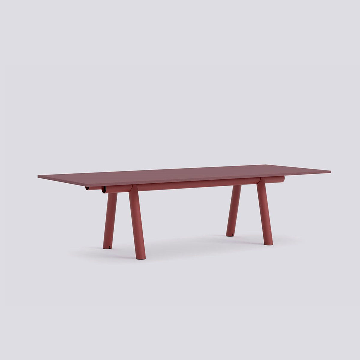 Table de travail Boa - Hay-H 75 x l 110 x L 280-Plateau en bois-Burgundy-The Woods Gallery