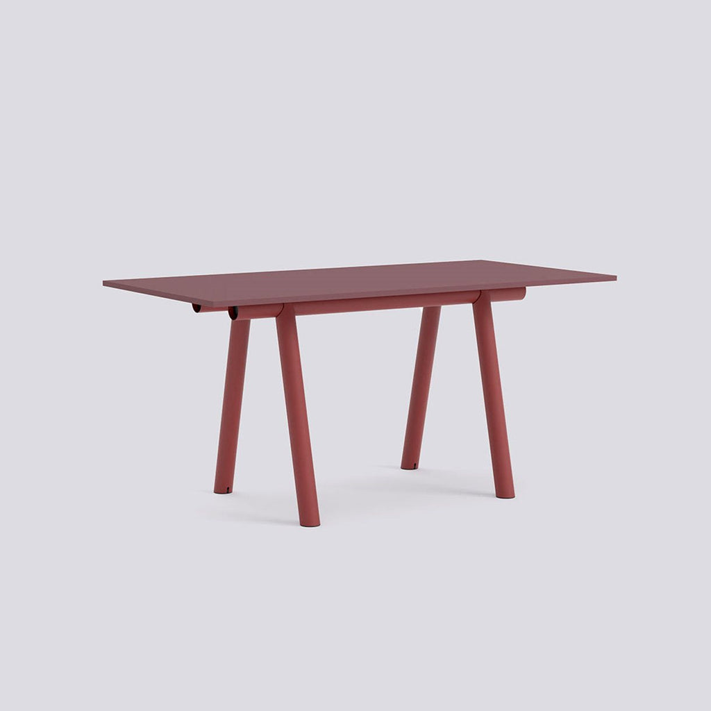 Table de travail Boa - Hay-H 75 x l 128 x L 420-Plateau en bois-Gris-The Woods Gallery