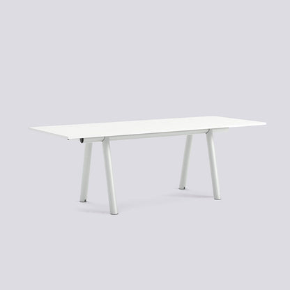 Table de travail Boa - Hay-H 95 x l 110 x L 280-Plateau en bois-Blanc-The Woods Gallery
