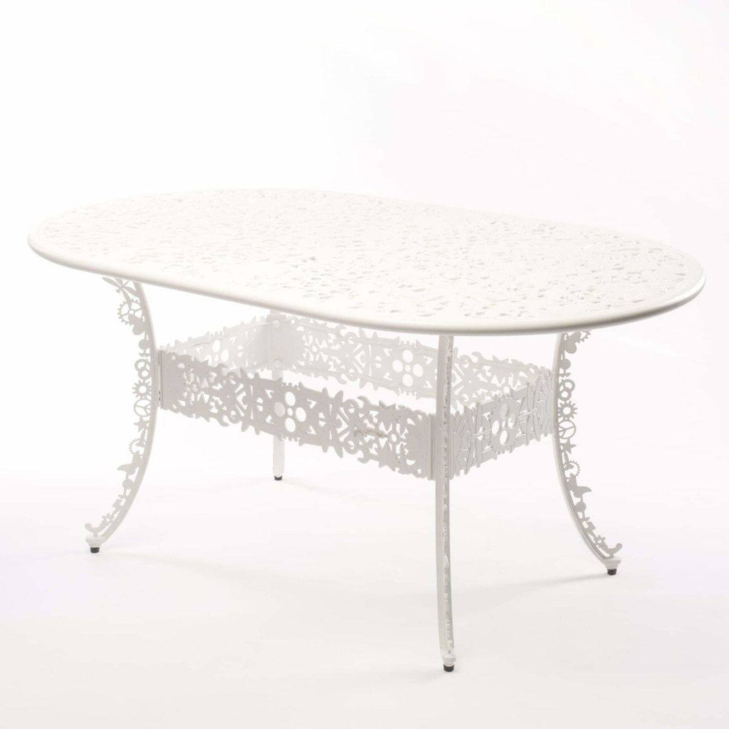 Table en aluminium de Studio Job Ø 152 - Seletti-Blanc-The Woods Gallery
