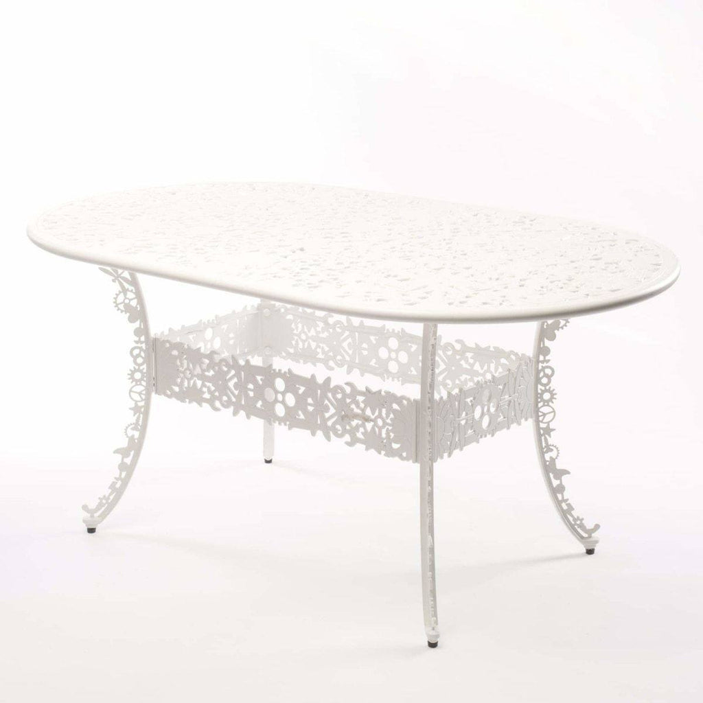 Table en aluminium de Studio Job Ø 152 - Seletti-Noir-The Woods Gallery