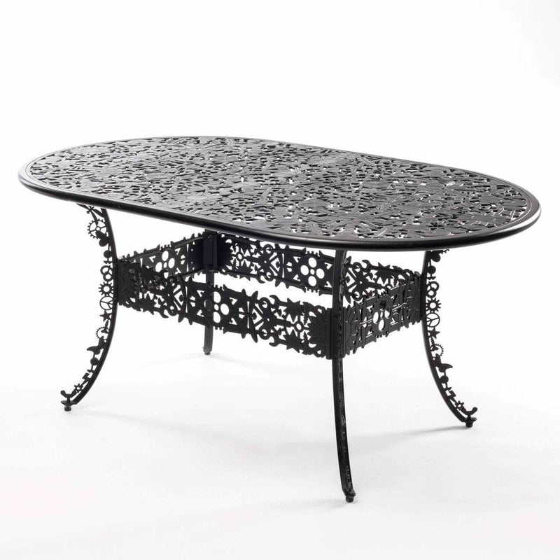 Table en aluminium de Studio Job Ø 152 - Seletti-Noir-The Woods Gallery