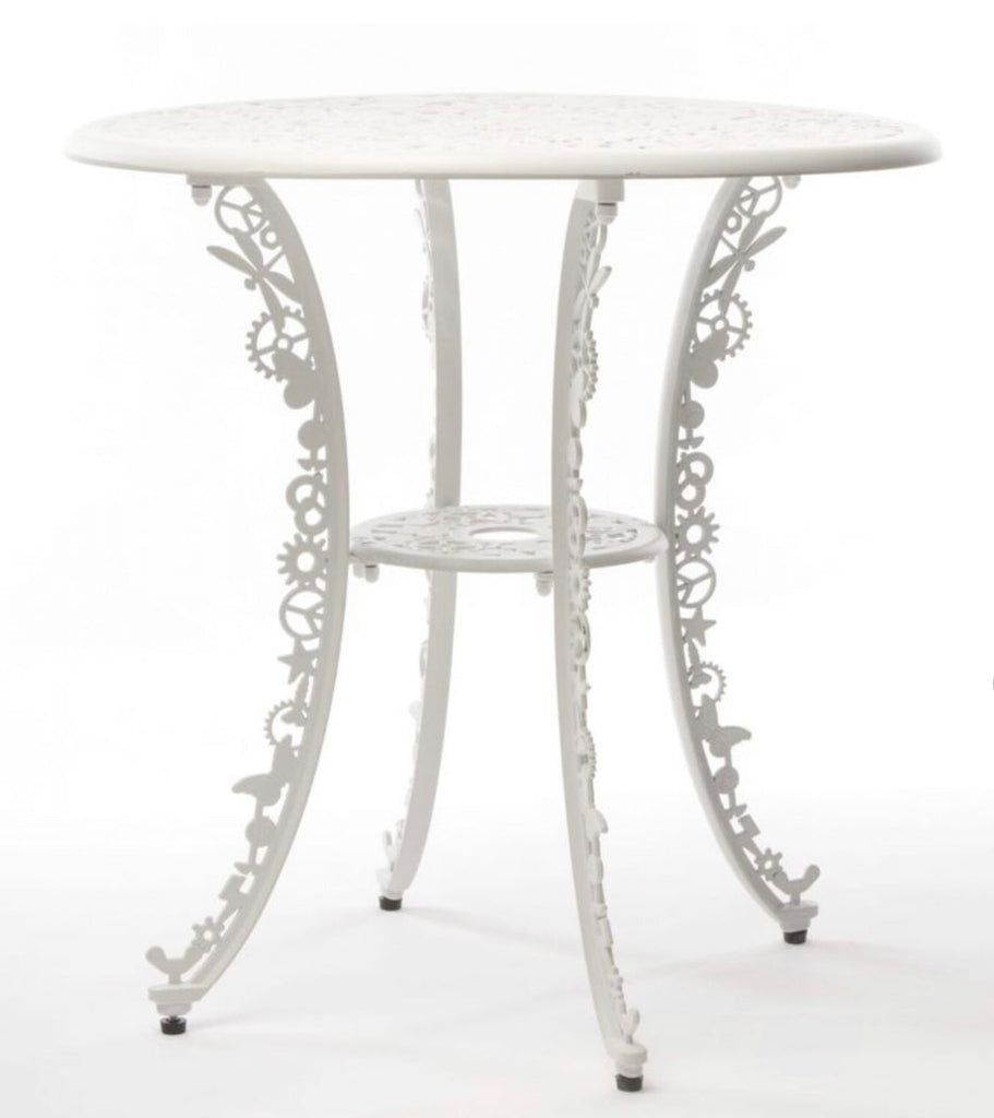 Table en aluminium de Studio Job Ø70 - Seletti-Noir-The Woods Gallery