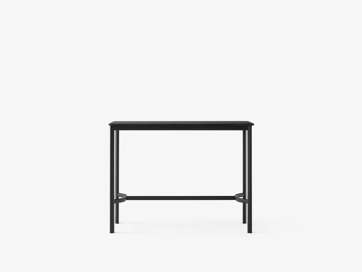 Table haute Drip HW113 de Hee Welling - &amp;Tradition-Noir-Linoléum Burgundy 4154-The Woods Gallery