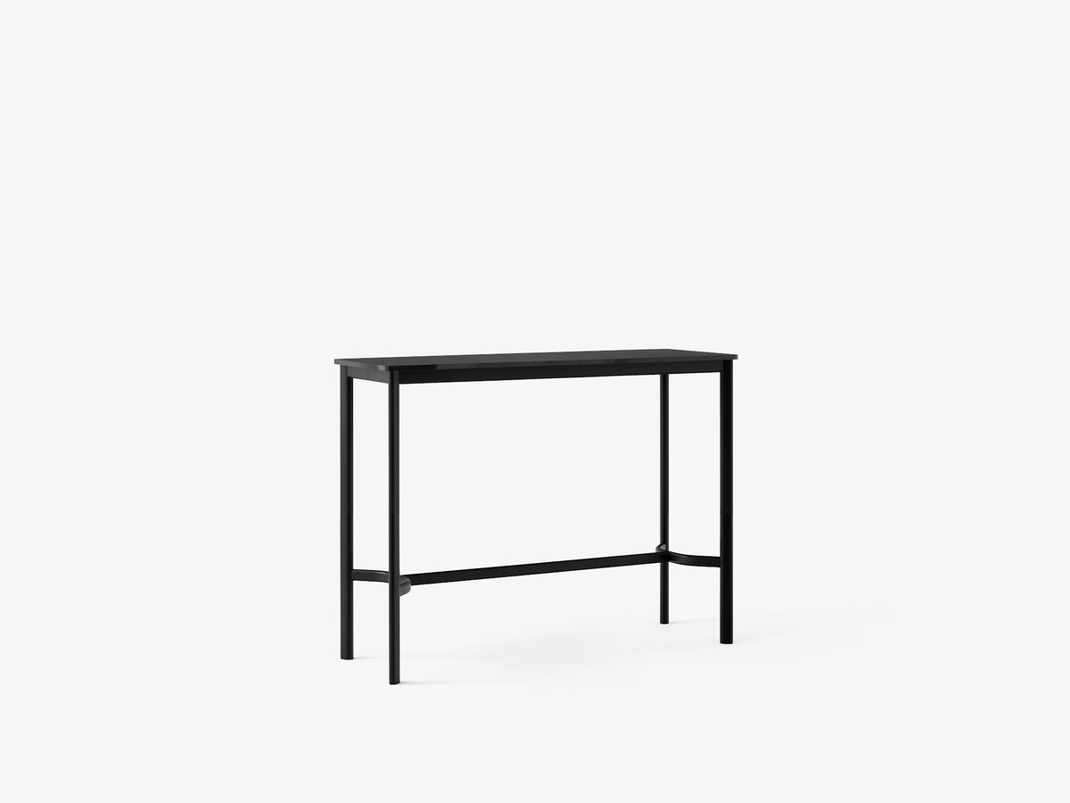 Table haute Drip HW113 de Hee Welling - &amp;Tradition-Noir-Stratifié Fenix Nero Ingo 0720-The Woods Gallery