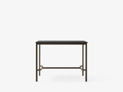 Table haute Drip HW114 de Hee Welling - &amp;Tradition-Noir-Linoléum Burgundy 4154-The Woods Gallery